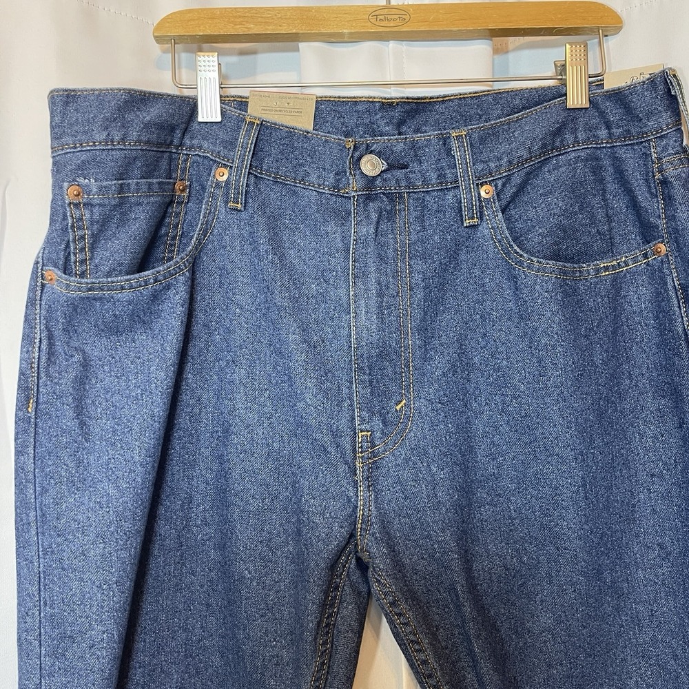 Levis 502 Taper Jeans Mens 36x30 Blue Eco Ease Regular Fit Denim Pants New